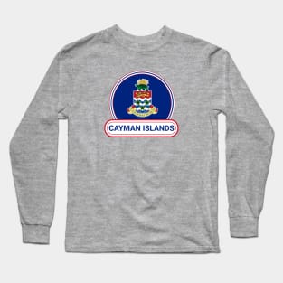 The Cayman Islands Country Badge - The Cayman Islands Flag Long Sleeve T-Shirt